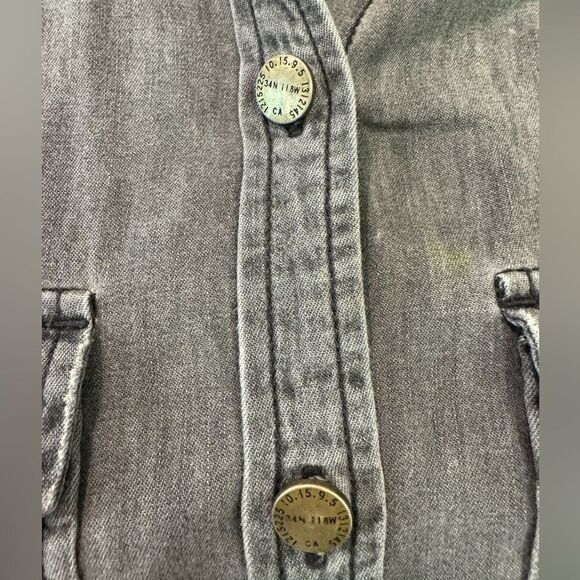 Current Elliot button up 100% Cotton shirt grey - Picture 4 of 7